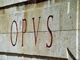 Lateinische Sprache Opus-Arbeit