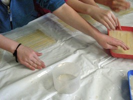 Papyrus Herstellung in der Schule Papyrus-Schulunterricht-Blatt