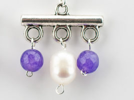 römische Perlen Ohrringe